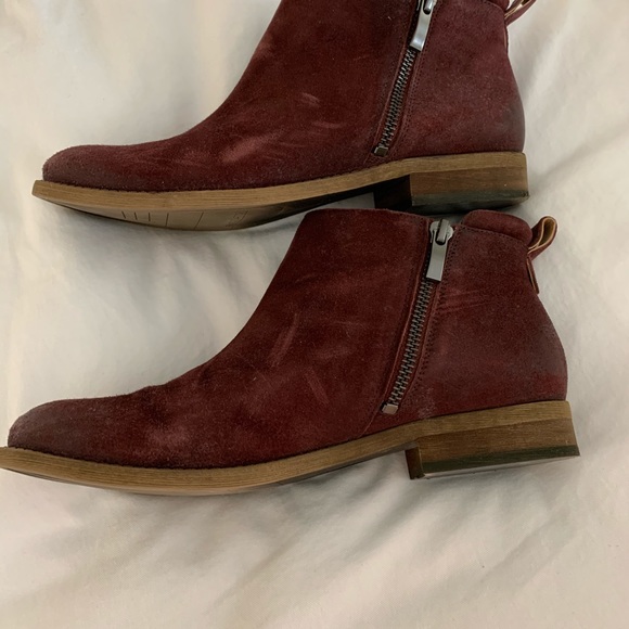 Franco Sarto Keegan Booties Boots Side Zipper - Picture 3 of 8